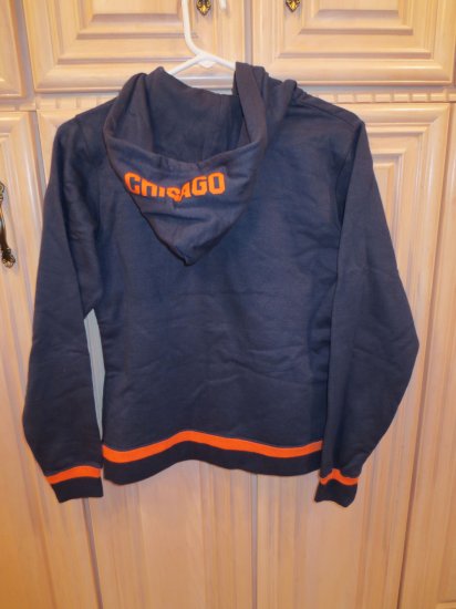 (image for) NFL For Her Chicago Bears Zip-Front Jacket w/ Hood, S (173) - Click Image to Close