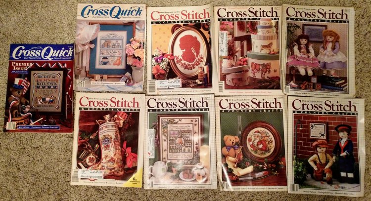 (image for) Magazines, 7 Cross Stitch and 2 Cross Quick Issues - Click Image to Close