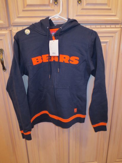 (image for) NFL For Her Chicago Bears Zip-Front Jacket w/ Hood, L (173) - Click Image to Close