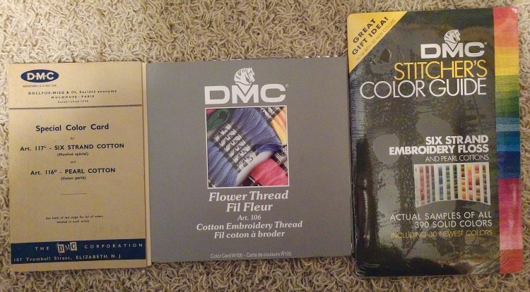 (image for) DMC Special Color Card, Stitcher's Color Guide, & Flower Thread - Click Image to Close