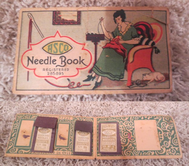 (image for) Asco Needle Book, Item 285895, Silver-Eyed Hand Sewing - Click Image to Close