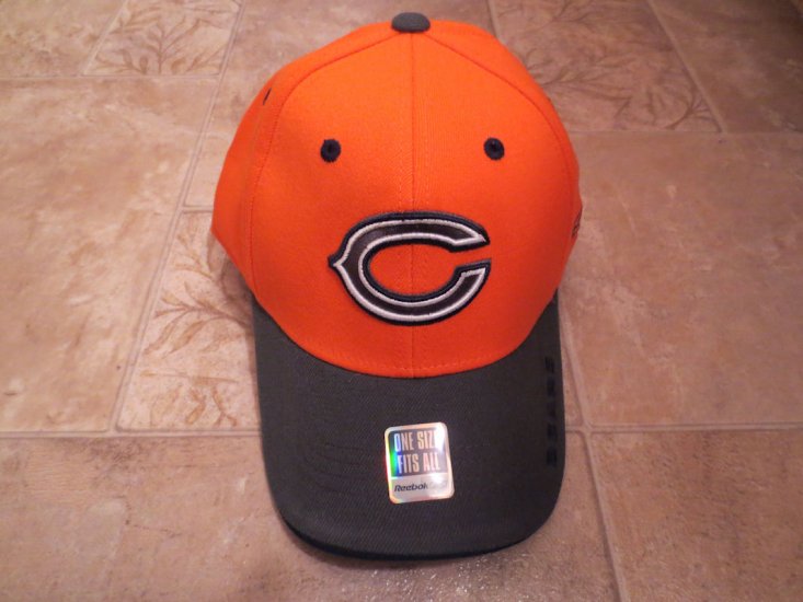 (image for) NFL Chicago Bears Orange & Navy Blue Baseball Hat, T969Z (140) - Click Image to Close