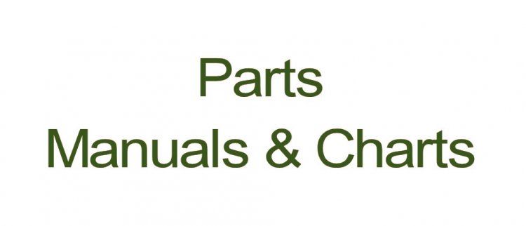 (image for) Parts Manuals & Charts, Original, Models Listed - Click Image to Close