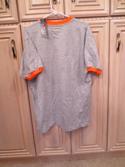 (image for) NFL Chicago Bears Gray and Orange Team Apparel T-Shirt, L (149) - Click Image to Close