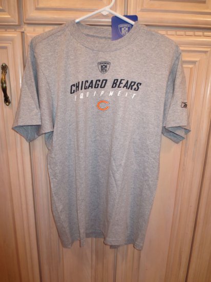 (image for) NFL Chicago Bears Equipment T-Shirt 60% Cotton 40% Poly, S (151) - Click Image to Close