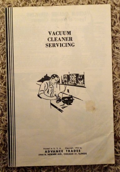 (image for) Booklet, Vacuum Cleaner Servicing, Copyright 1953 - Click Image to Close