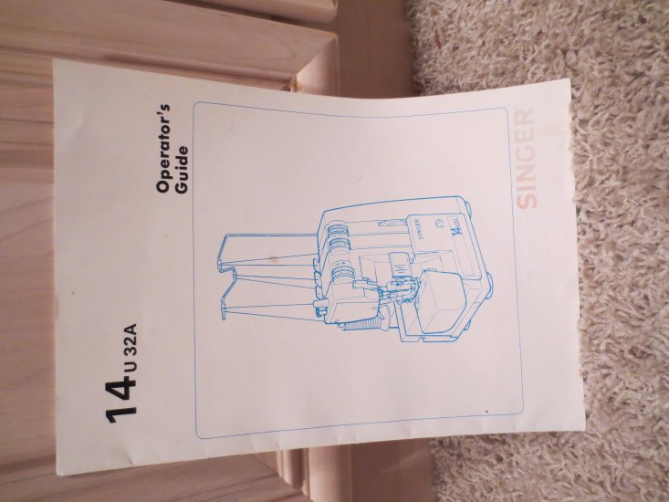 (image for) Singer 14U32A Original Manual - Click Image to Close