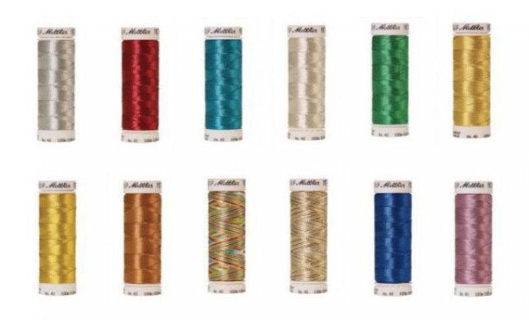 (image for) Metallic Embroidery Thread, 3 Spools of Each Color ** - Click Image to Close