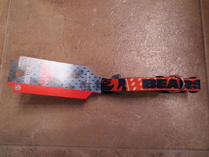 (image for) NFL Chicago Bears Adjustable Dog Cat Pet Collar, Size XS (127) - Click Image to Close