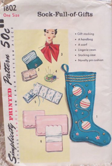 (image for) Pattern, Simplicity, 4242, Sock-Full-of-Gifts - Click Image to Close