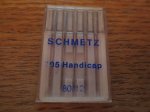 (image for) Schmetz, 705 Split Second Quick-threading 80/12, N76, 5 Needles