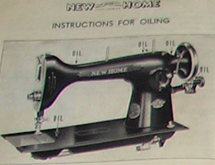(image for) New Home Sewing Machine, Actual Instruction Manual, Item M1 - Click Image to Close