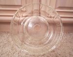(image for) VINTAGE QUEEN ANNE CLEAR GLASBAKE GLASS BAKING DISH