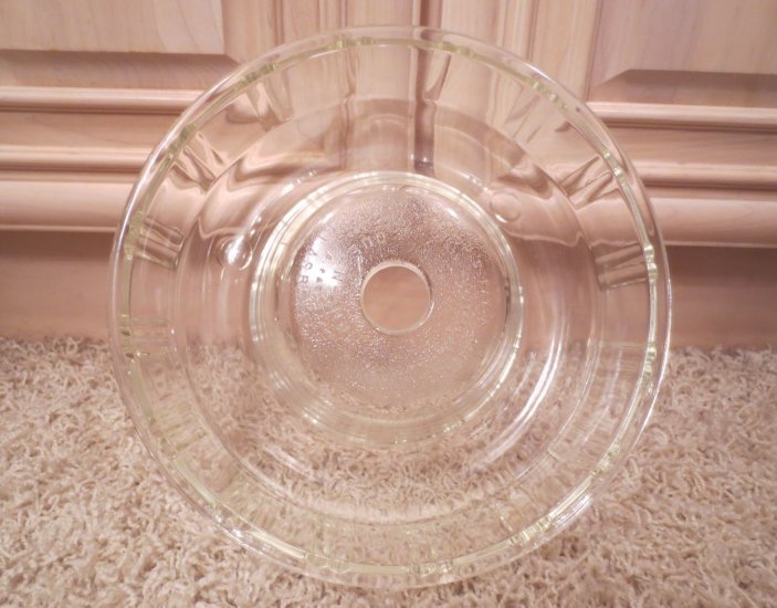 (image for) VINTAGE QUEEN ANNE CLEAR GLASBAKE GLASS BAKING DISH - Click Image to Close