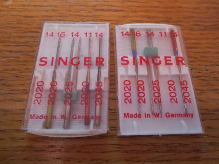 (image for) Singer, 2020, 2025, 2045, Item N56, 2 Twin Needles & 5 Single - Click Image to Close