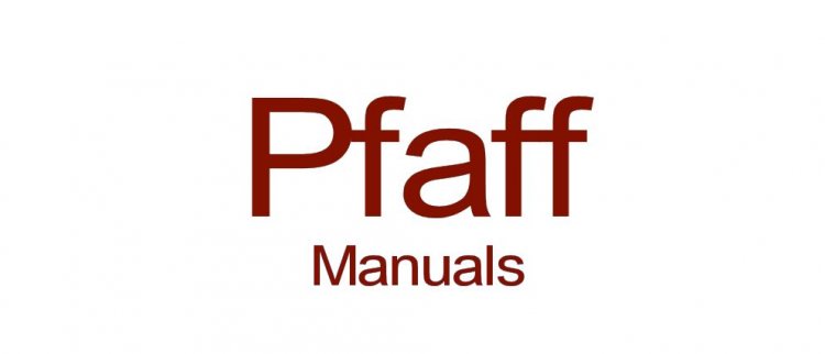 (image for) Pfaff Sewing Machines, Photocopied Instruction Manuals - Click Image to Close