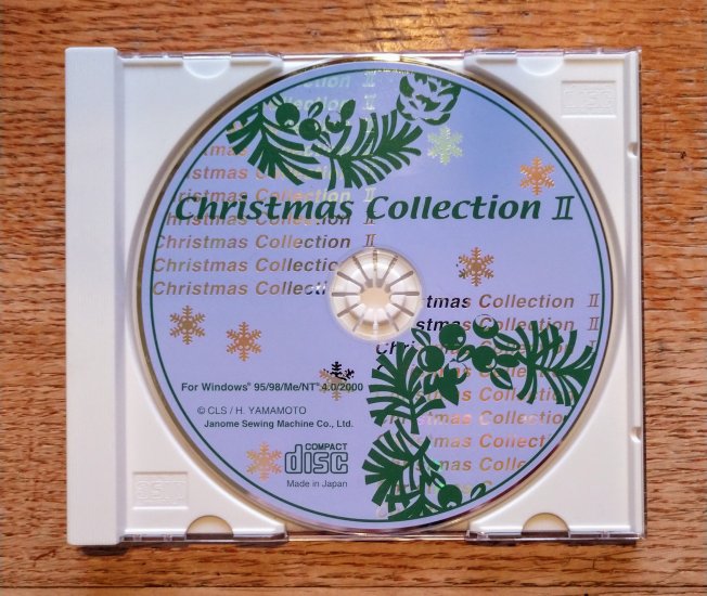 (image for) Embroidery Designs, CD-ROM, Janome, Christmas Collection II, CD1 - Click Image to Close