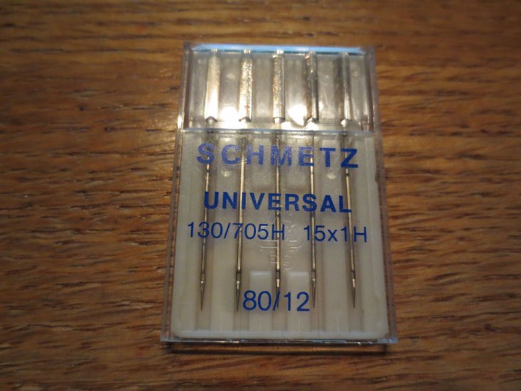 (image for) Schmetz, 130/705H 15x1H, 80/12, Item N4, 5 Needles - Click Image to Close