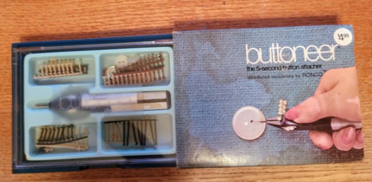 (image for) Buttoneer, the 5-second Button Attacher, RONCO - Click Image to Close