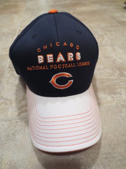 (image for) NFL Chicago Bears Baseball Cap Hat, Navy Blue & White (192) - Click Image to Close