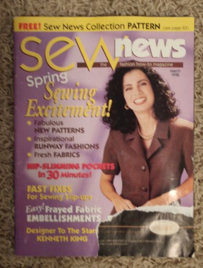 (image for) Magazine, Sew News, March 1998 - Click Image to Close