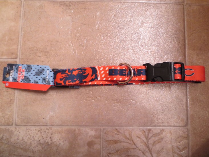 (image for) NFL Chicago Bears Adjustable Dog Cat Pet Collar, Size XL (127) - Click Image to Close