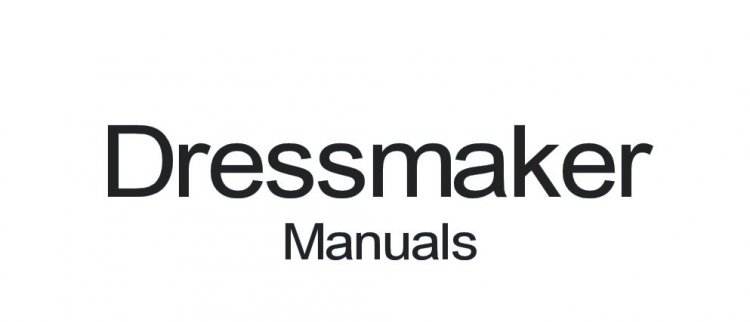 (image for) Dressmaker Sewing Machine, Original Instruction Manual, SS-2402 - Click Image to Close