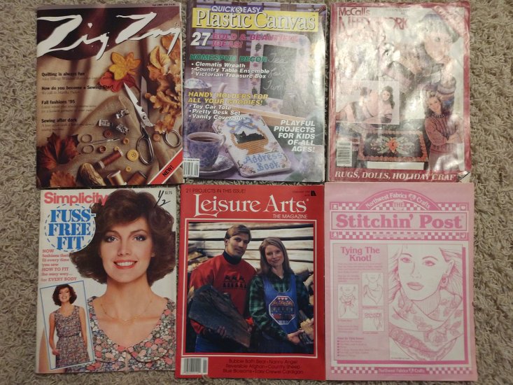 (image for) Magazines, Stitchin' Post, Simplicity, Zig Zag, & More, 6 Issues - Click Image to Close