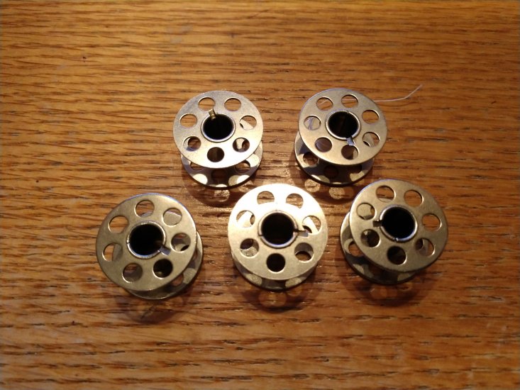 (image for) Bobbins, 7 holes on each side, Kenmore, 10 Bobbins, Item B10 - Click Image to Close
