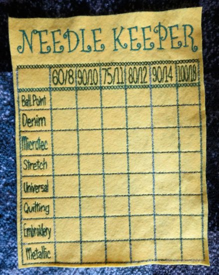 (image for) Needle Keeper, Embroidered - Click Image to Close