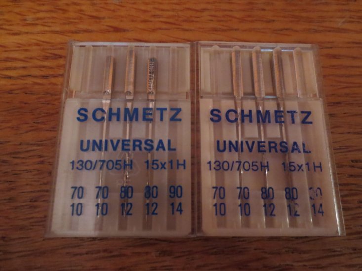 (image for) Schmetz, 130/705H, 15X1H, 70/10, 80/12, Item N83, 6 Needles - Click Image to Close