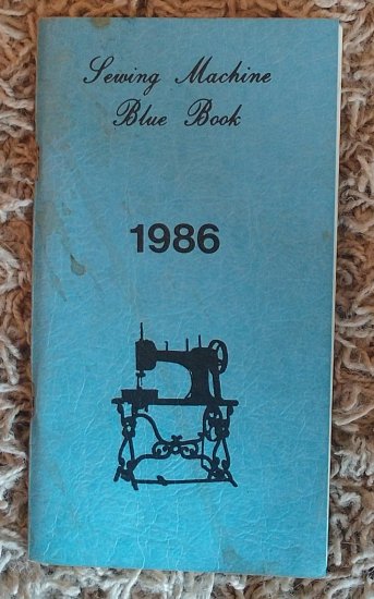 (image for) Sewing Machine Blue Book, 1986 - Click Image to Close