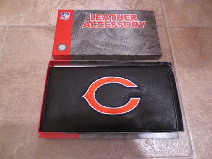 (image for) NFL Chicago Bears Leather Checkbook (106) - Click Image to Close