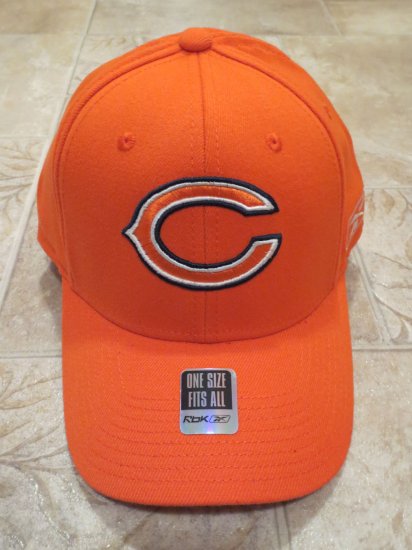 (image for) NFL Chicago Bears Baseball Cap Hat, Orange (180) - Click Image to Close