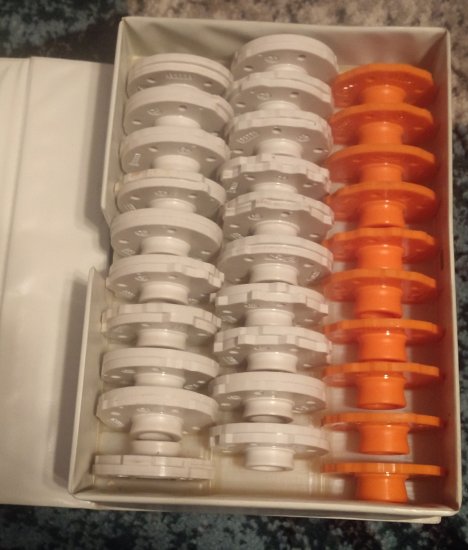 (image for) Cams, Sears Kenmore, 30 in Case, Cream & Orange Set, Item KC30OC - Click Image to Close