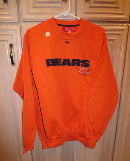 (image for) NFL Chicago Bears Sweatshirt, Orange, M (160) - Click Image to Close