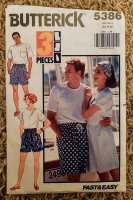 (image for) Pattern, Butterick, 5386, Sizes XS, S, and M
