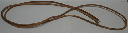 (image for) Treadle Belt, Leather, Made in USA, 3/16" x 72" with hook ** - Click Image to Close