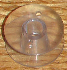 (image for) Bobbins w/2 Holes on 1 Side, Plastic, 6 Bobbins, 1645330 Item B7 - Click Image to Close