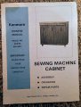 (image for) Kenmore Sewing Machine Cabinet Manual, Model 499.9831 Series