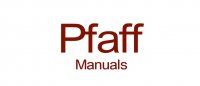(image for) Pfaff Sewing Machines, Photocopied Instruction Manuals