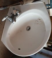 (image for) VINTAGE WALL-MOUNTED BATHROOM CORNER SINK