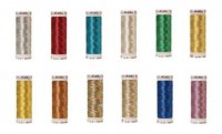 (image for) Metallic Embroidery Thread, 3 Spools of Each Color **