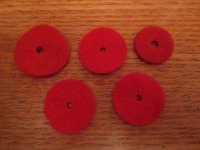 Felts for Spool Pin, 5 pieces