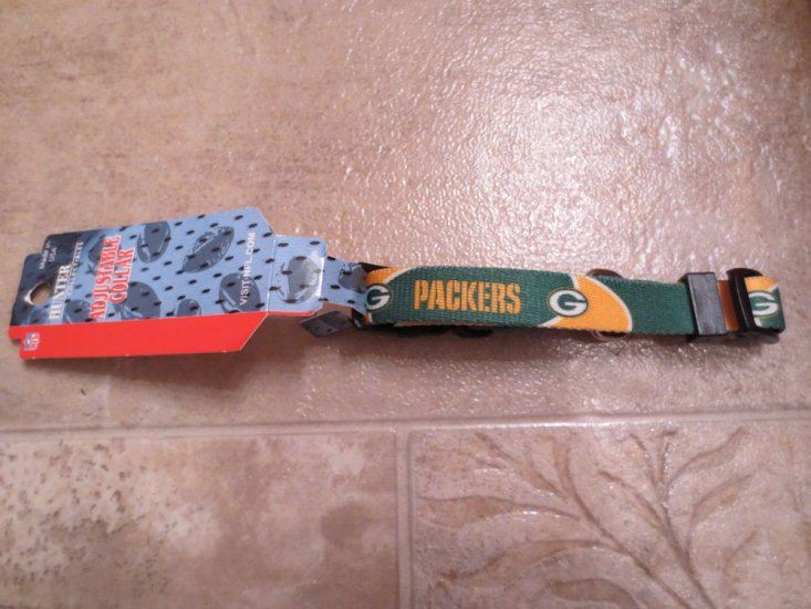 (image for) NFL Green Bay Packers Adjustable Dog Cat Pet Collar, XS, (21) - Click Image to Close