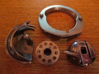 (image for) Elgin or Domestic 4400 Bobbin Case, Race, & Hook, Item BCRH2