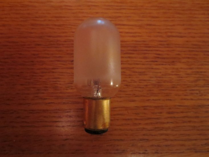 (image for) Light Bulb, Push-in, Frosted, USA, 2 Bulbs, Item LBF5 - Click Image to Close