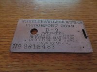 (image for) Slide Plate, Item SP823