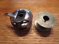 (image for) Bobbin Case, Necchi BU (with one bobbin), Item BC-RR