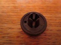 Spool Pin Cap, Viking Husqvarna, Small, Brown, Item 4118778-01